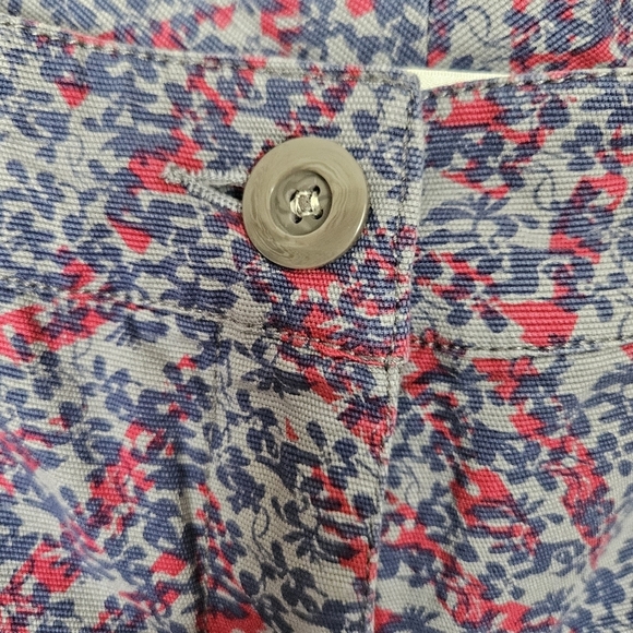 Cabi Women's  Palm Beach Print Women's Ankle Crop Pants Size 8 - Picture 7 of 15